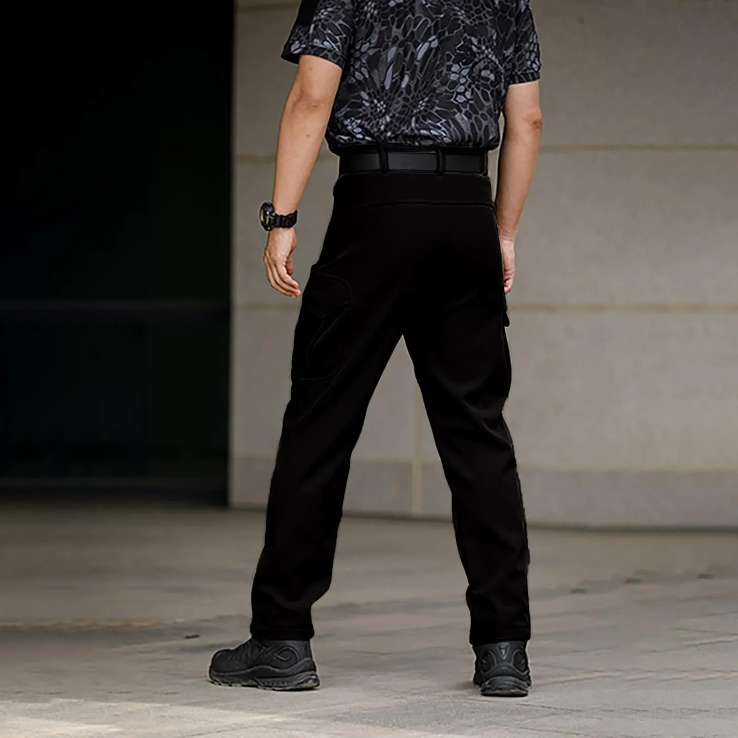 ADHOWBEW Cargos Pants Men Waterproof Pockets Workout Construction Hiking Big and Tall Joggers