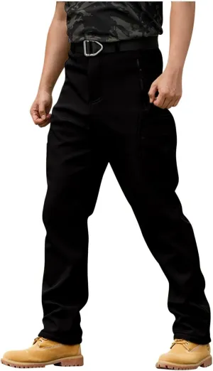 ADHOWBEW Cargos Pants Men Waterproof Pockets Workout Construction Hiking Big and Tall Joggers