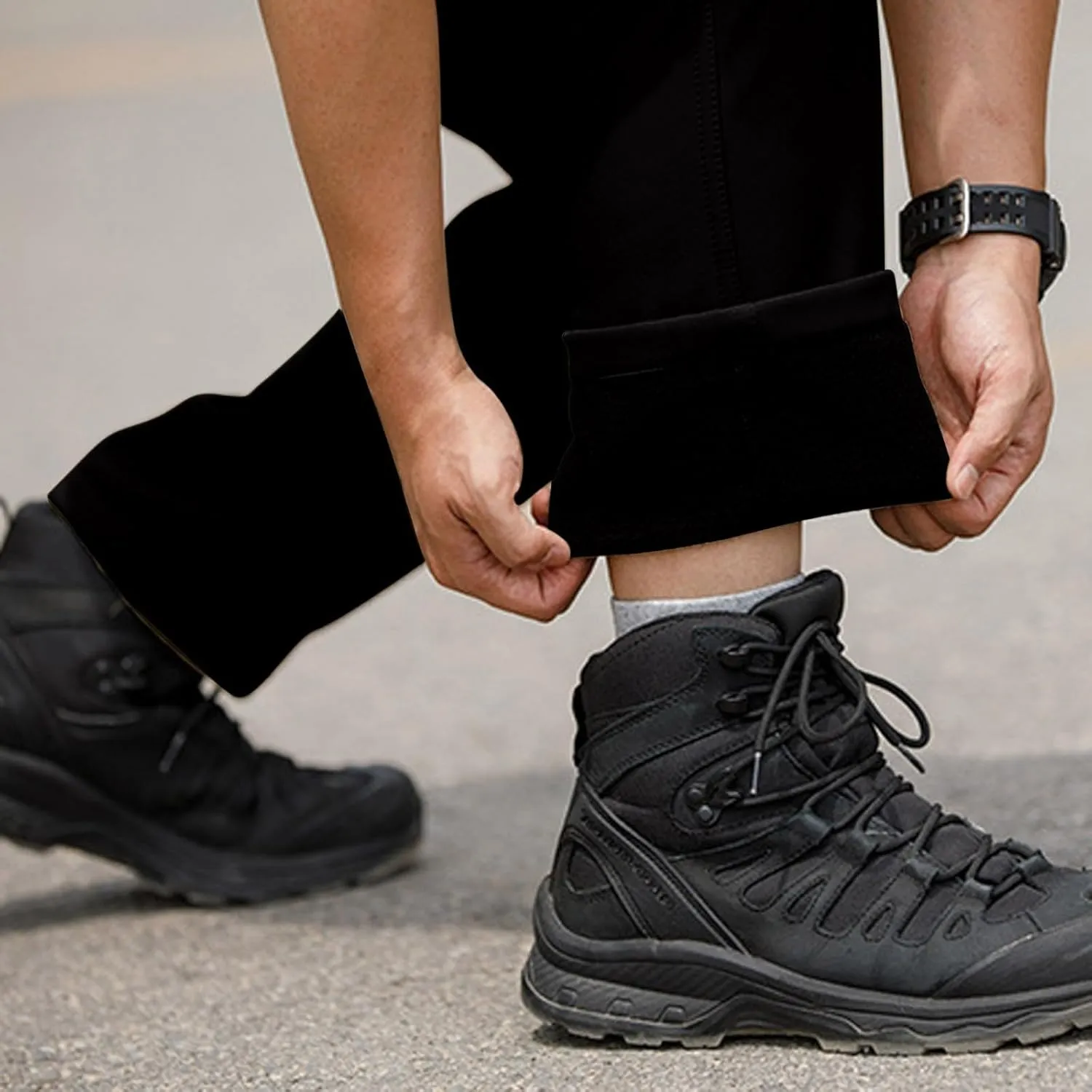 ADHOWBEW Cargos Pants Men Waterproof Pockets Workout Construction Hiking Big and Tall Joggers