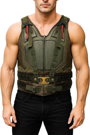 LP-FACON Mens BN Vest Costume Cosplay Military Jacket | Winter Shearling Coat Faux Leather