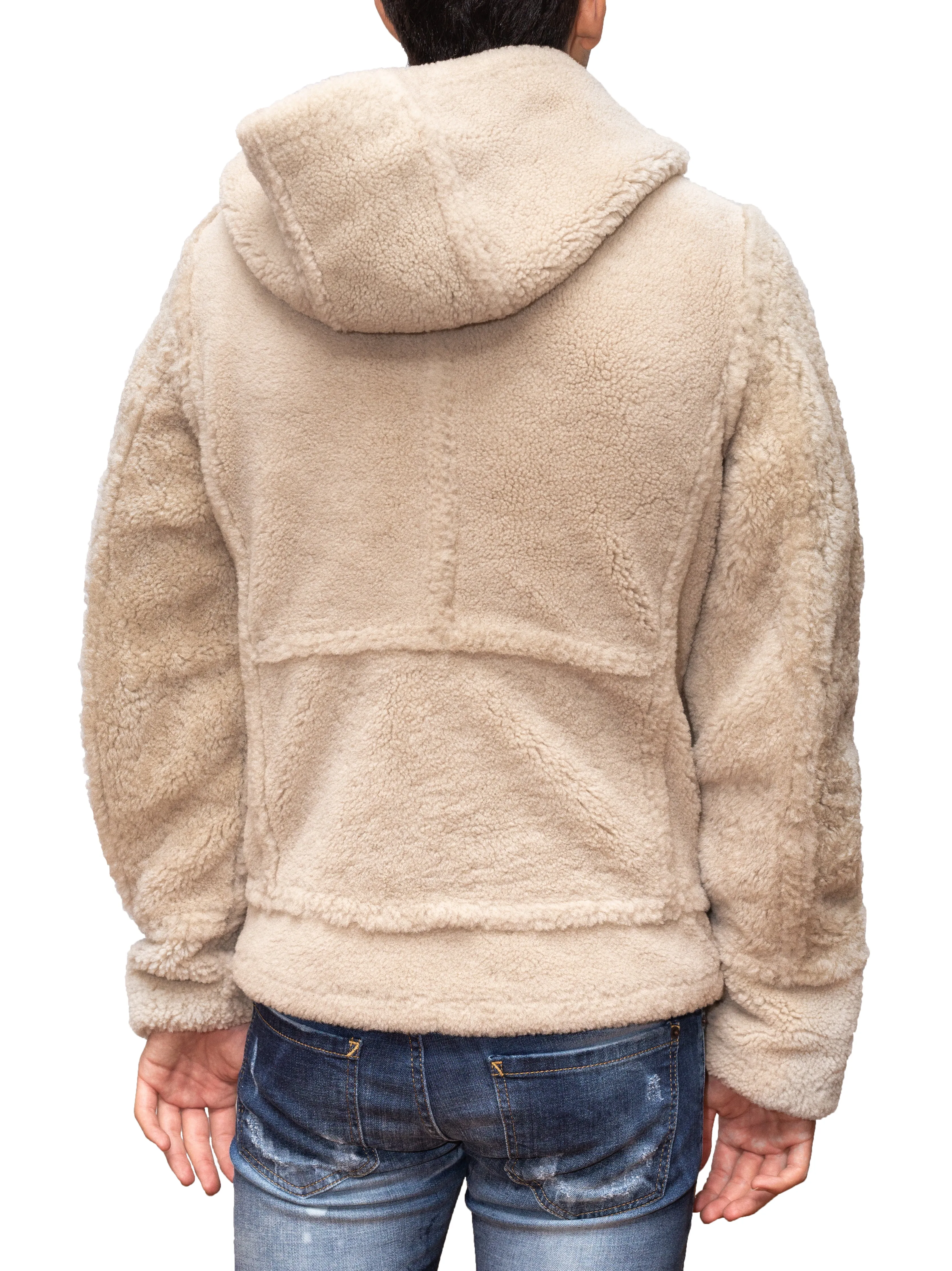 Reversible Shearling Hoodie