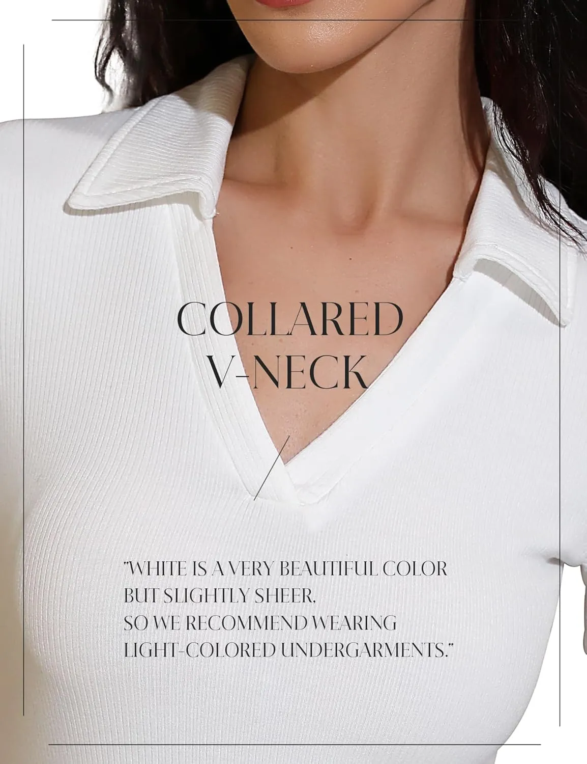 Womens Short Sleeve Business Casual Tops Summer V Neck Polo Work Shirts 2025 Fitted Basic Collared Shirt